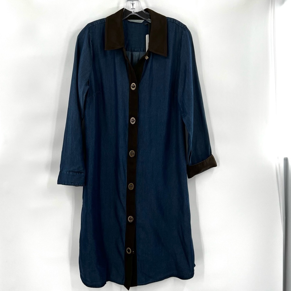 Icons Soft Surroundings Urbina dress denim blue S (6-8)